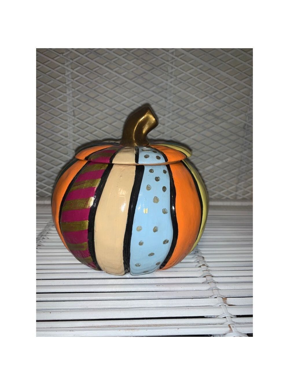 Unbranded Decor Multicolor Pumpkin Jar One Size